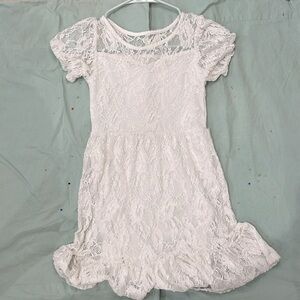 Kidpik | Floral White Dress | 🤍